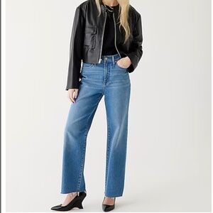 J. Crew Petite Slim Wide leg Jean in Lakeshore Wash size 25